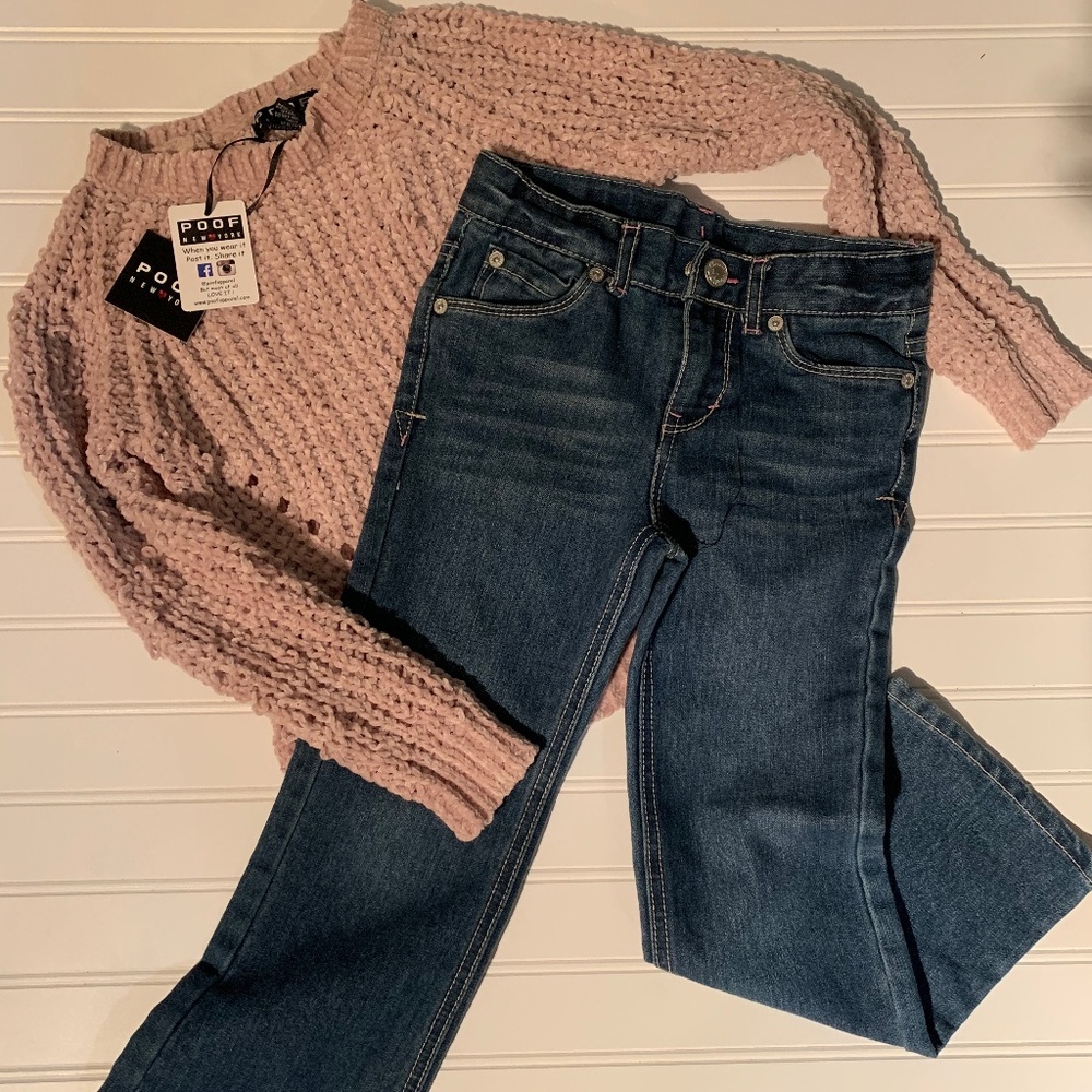 Kids sweater and jeans